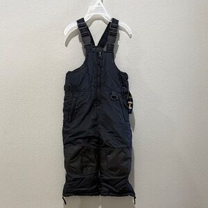 Ixtreme Outdoors Black Kid Snow Overall Bibs Size 2T